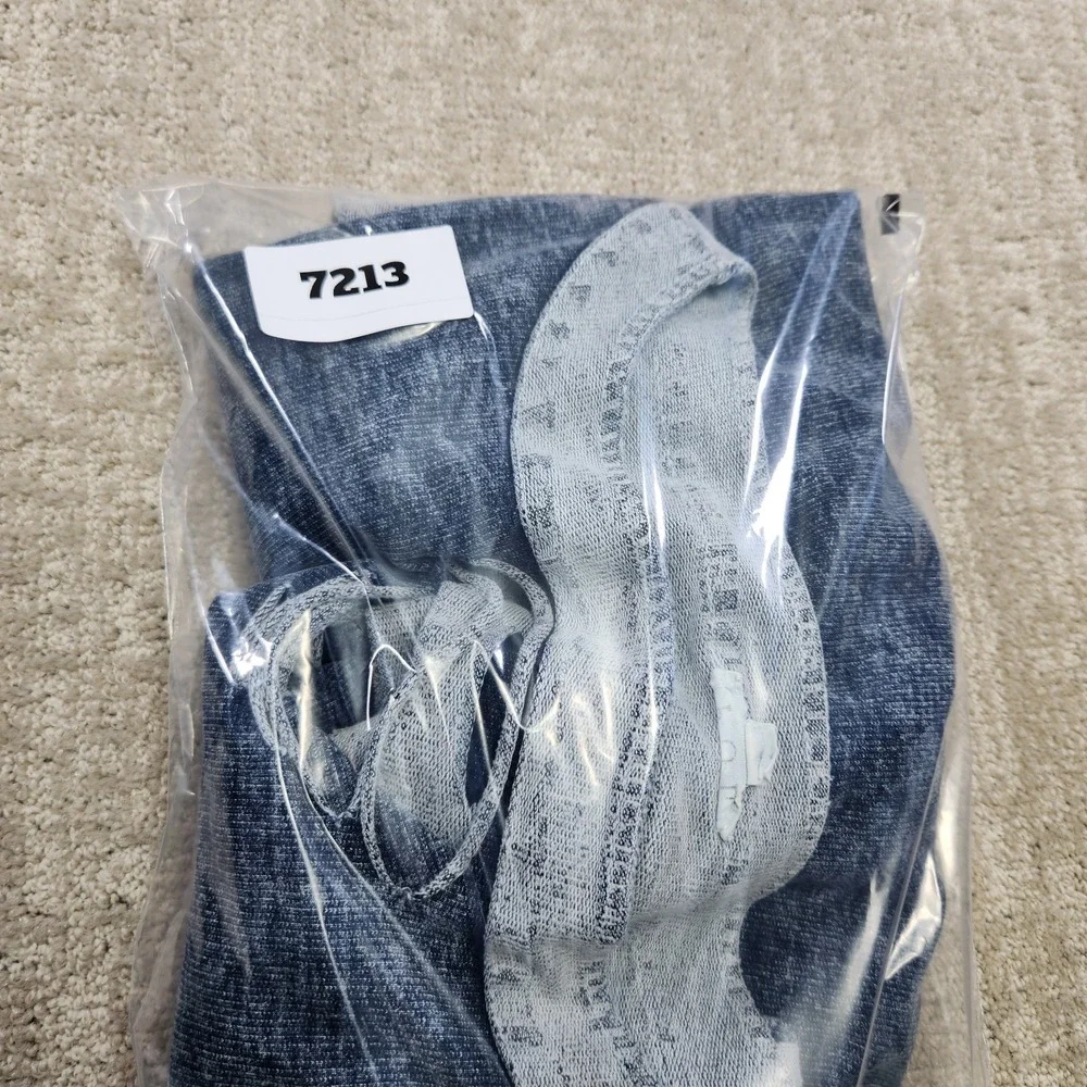 POL Sweatshirt Women Small Pullover Blue Boho Hippie Stretch Distressed - Picture 9 of 9